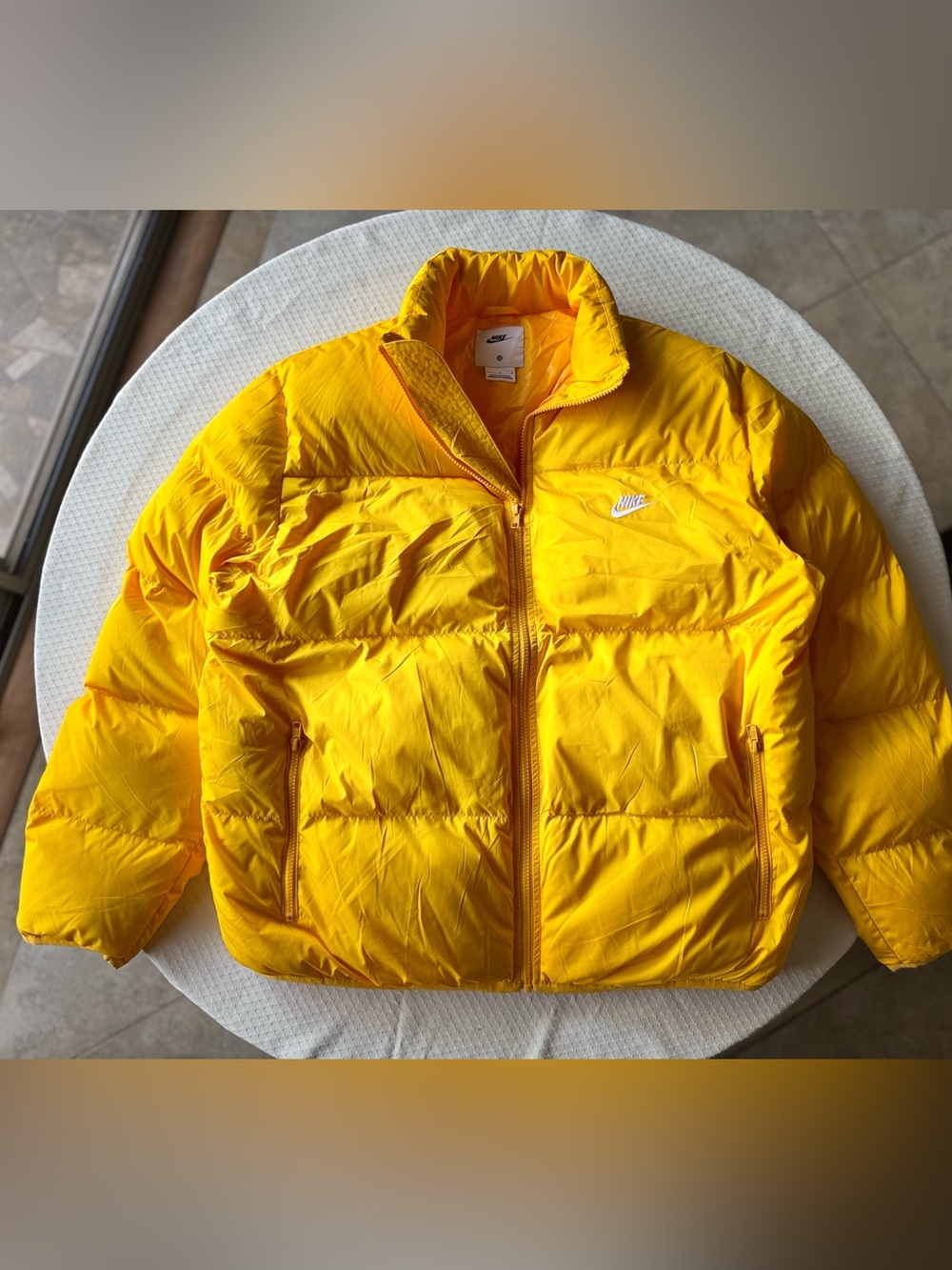 Nike Yellow Men's Puffer Jacket